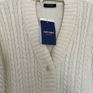 SAINT JAMES CABLEKNIT CARDIGAN